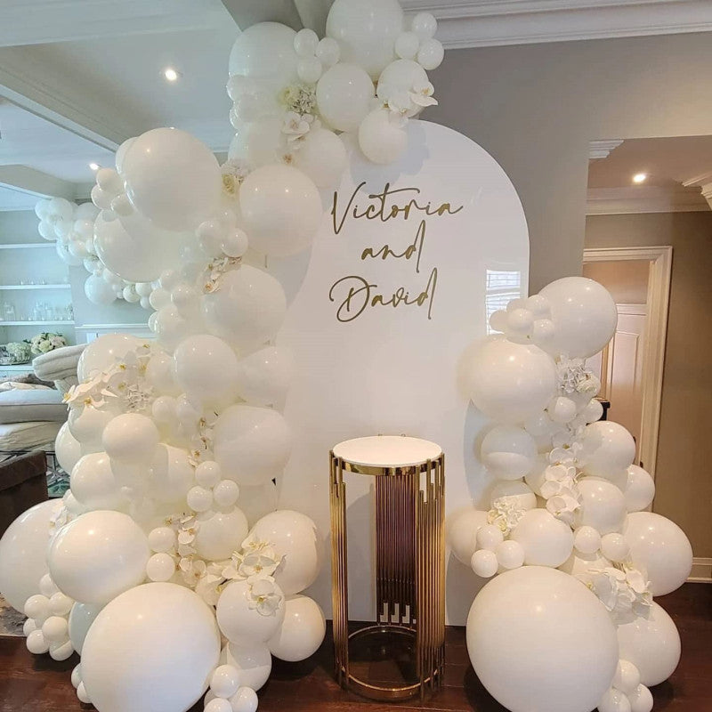 Qfdian Matte Pure White Balloons Wedding Decoration Birthday Party Baby Shower Round Helium Ballon 5inch 10inch 12inch 18inch 36inch