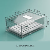 Transparent Acrylic Refrigerator Food Storage Box Compartment Fridge Fruit Vegetable Drawer Storage Bin Pantry Freezer Container