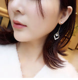 Qfdian valentines day gifts for her 2022 new fashion jewelry luxury earrings statement tassel drop big gold earrings for women valentines day gift The banquet