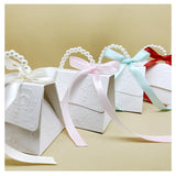 Qfdian Party gifts Party decoration hot sale new 10pcs/lot Portable Party Wedding Favor Gift Boxes Chocolate Treat Candy Gift Bag Baby Shower Birthday Party Decoration