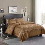 Qfdian 2/3pc American Style Bedding Set Luxury Duvet Cover and Pillowcase Set Quilt Cover for Single Double Queen King (No Bed Sheet)