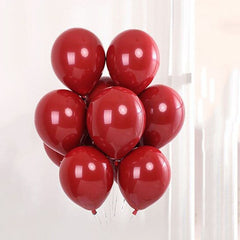 Qfdian Party decoration 50pcs love heart ruby red latex balloons Inflatable air helium balloon valentine's day marriage wedding party decor supplies