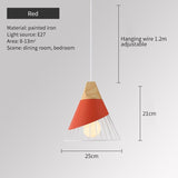Qfdian home decor hot sale new Pendant Lamp Modern E27 Pendant Lights Wood  For Bedroom Hanging Lamp Nordic Aluminum Lampshade LED Bulb Kitchen Light