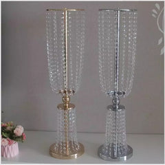 Qfdian wedding decorations hot sale new 2pcs 80cm tall acrylic crystal wedding road lead wedding centerpiece event wedding decoration/ event party decoration for table