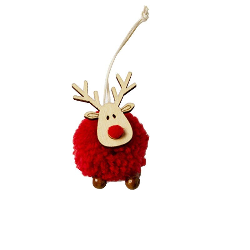 QFDIAN New 2pcs Christmas Balls Ornaments Bauble Pendant Elk Design Hanging Balls Mall Home Party Props For Christmas Tree Decorations