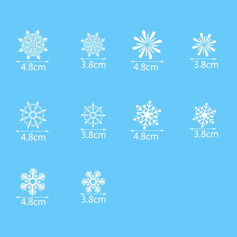 Qfdian CHRISTMAS decorations 1 Sheet Merry Christmas Snowflake Snowman Window Sticker Christmas Wall Stickers Kids Room Wall Decals