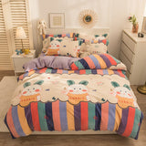 Qfdian father's day gifts Home Textiles Solid Color Velvet Duvet Cover for Household Winter Warmth Thick Bedding Set Bedroom Set Twin Queen Duvet Cover