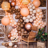 Qfdian Party decoration hot sale new 30/50 5/10inch Coffee Brown Khaki Skin Color Animal Pattern Balloon Jungle Party Balloon Decoration Birthday Party Supplies