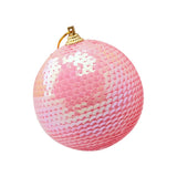 Qfdian valentines day decorations for the home hot sale new  8CM flower Wreath Decoration Christmas Home Decor Christmas Rhinestone Glitter Baubles Ball Xmas Tree Ornament #66