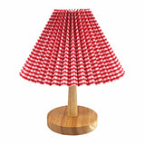 Qfdian Nordic Simple Wooden Art Linen LED Desk Lamp Eye Protection Table Lamp Living Room Bedroom Reading Book Light Home Decor