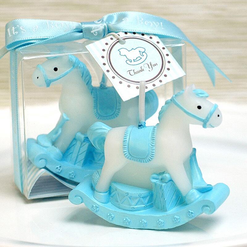 Qfdian Party decoration 30PCS Rocking Horse Candle Favors for Baby Shower Kids Birthday Gifts Baptism Keepsake Event Anniversary Favours