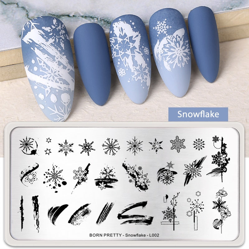 Qfdian Valentine Day Nail Stamping Plates Heart Love Animal Artist Stamping Template Nail Design Stencil Tools Manicure