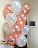 Qfdian Party gifts Party decoration hot sale new  hot sale new Rose Gold Themed Birthday Party Decorations Champagne Bottle Birthday Number Heart Foil Balloons Adult Party Air Helium Globos