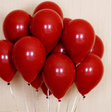 Qfdian valentines day decorations for the home 105pcs 5/10/18inch Ruby Red Wedding Balloon Arch Kit Chrome Gold Latex Balloons Garland Birthday Vanltine's Day Party Decor Ball