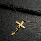 Personalized Stainless Steel Arabic Name Custom Necklaces For Women Men Gold Color Chain Lover Necklace Jewelry