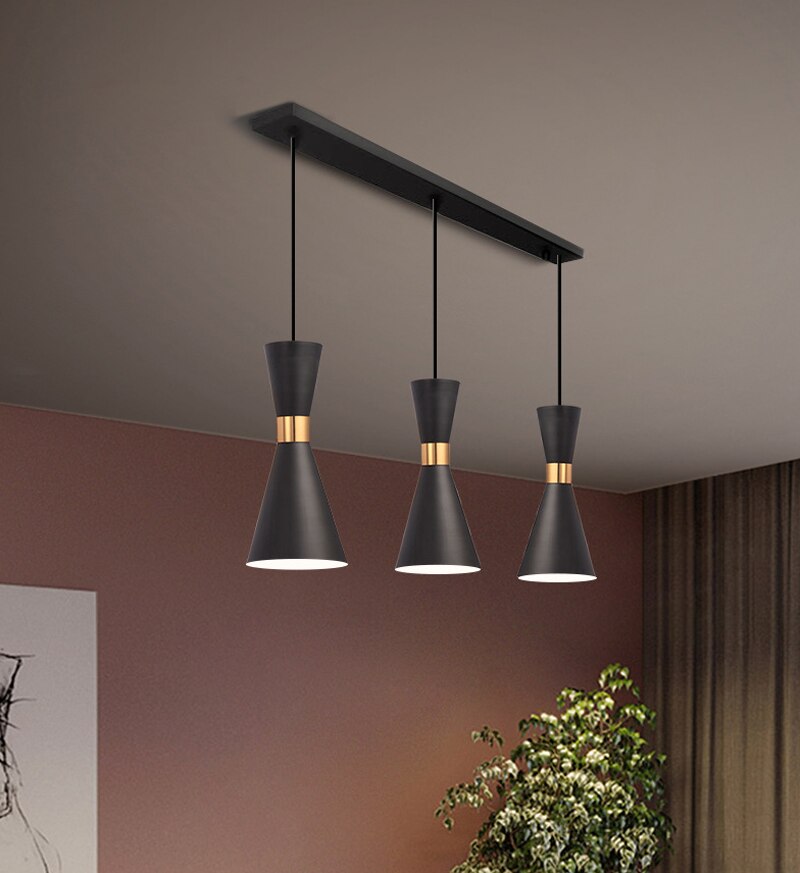 Qfdian home decor hot sale new Nordic Simplicity LED E27 Pendant Light Modern Macaron Hanging Lights Home Improvement Iron and Wood Decoration Pendant Lamp