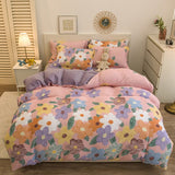 Qfdian father's day gifts Home Textiles Solid Color Velvet Duvet Cover for Household Winter Warmth Thick Bedding Set Bedroom Set Twin Queen Duvet Cover