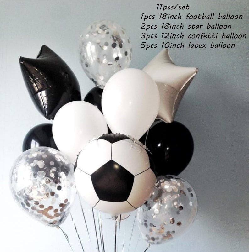 Qfdian Party decoration hot sale new Golden Trophy 18inch Football Star Foil Balloons Boy Man Birthday Party Decor Sports Games Air Balls Globos Baby Shower Supplies