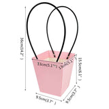 Qfdian Party decoration Kraft Paper Flower Boxes for Wedding Rose Bouquet Arrangements Handheld Gift Packaging Bag Box Diy Flower Basket Decor
