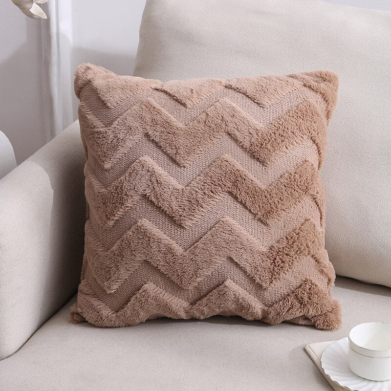 Fur Plush Pillowcase Decorative Sofa Cushion Covers Case Bed Decor Flowers Throw Pillow Cover Home Decor Pillow Case 45x45cm