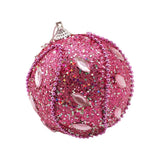 Qfdian valentines day decorations for the home hot sale new  8CM flower Wreath Decoration Christmas Home Decor Christmas Rhinestone Glitter Baubles Ball Xmas Tree Ornament #66