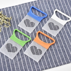 Stainless Steel Onion Needle Onion Fork Vegetables Fruit Slicer Tomato Cutter Cutting Safe Aid Holder Kitchen Accessories Tools