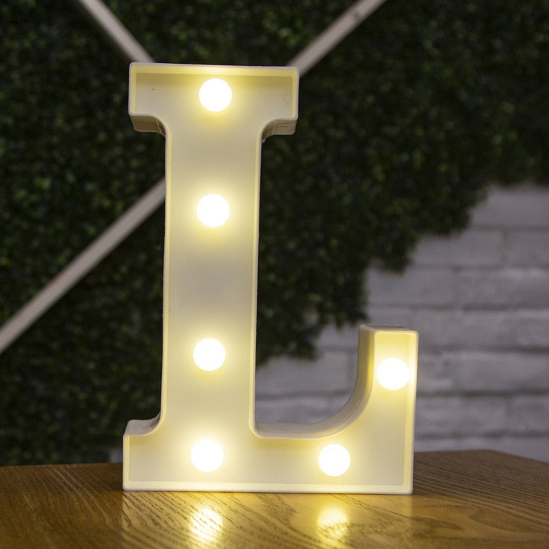Qfdian Cozy apartment aesthetic valentines day decoration 16cm Letter LED Night Light Birthday Party Decorations Baby Shower Bride To Be Bachelorette Party Valentines Day Wedding Decor