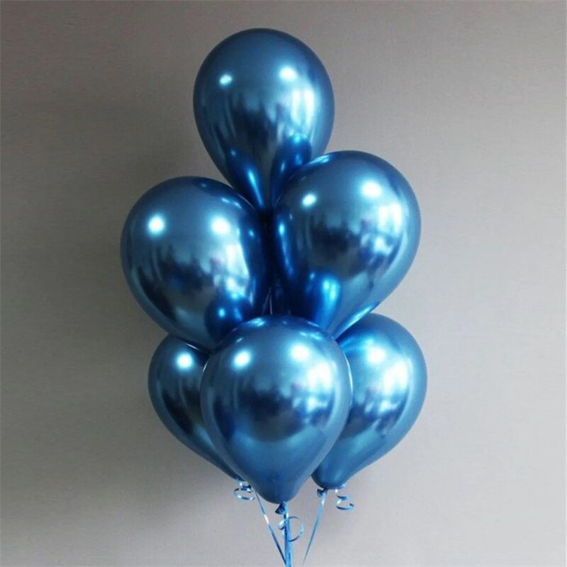 Qfdian valentines day gifts for her 20pcs 12inch Chrome Metallic Latex Balloons Pearl Balloons Birthday Party Decorations Wedding Decoration Baby Shower Supplies