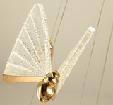 Qfdian home decor hot sale new Butterfly Led pendant Lights Indoor Lighting Nordic Hanging Lamp Bedside Staircase Home Modern Bedroom Art pendente iluminação