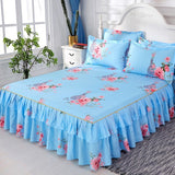 Qfdian 3 Pcs Bed Sheets Beding Mattresses Cover Fitted Sheet  Bedspreads Skirt Queen Size Full Double Fitted 2 Seater Pillowcase Euro