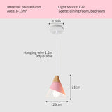 Qfdian home decor hot sale new Pendant Lamp Modern E27 Pendant Lights Wood  For Bedroom Hanging Lamp Nordic Aluminum Lampshade LED Bulb Kitchen Light