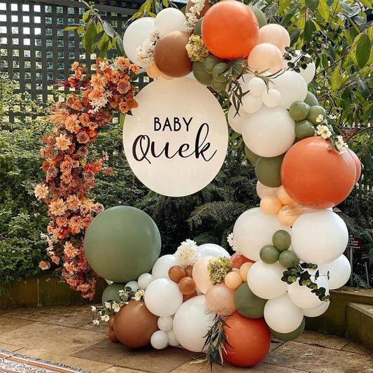 Qfdian Party decoration hot sale new 84Pcs Jungle Party Avocado Green Color Latex Balloons Garland Kit Arch Birthday Party Halloween Decorations For Home Baby Shower