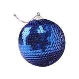 Qfdian valentines day decorations for the home hot sale new  8CM flower Wreath Decoration Christmas Home Decor Christmas Rhinestone Glitter Baubles Ball Xmas Tree Ornament #66