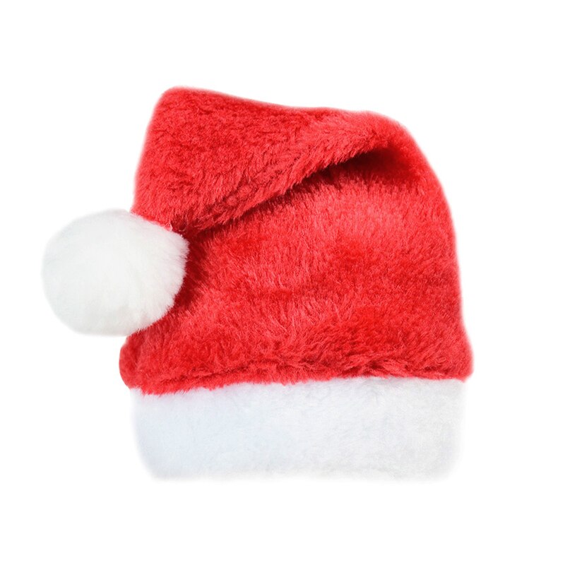 Qfdian Pet Outfits Christmas Small Plush Santa Hat for Pet Dog Cat Hat Merry Christmas Decorations For Home Cap Noel Navidad Happy New Year Gift