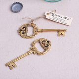 Qfdian wedding gifts for couple Key to "My Heart" Antique Bottle Opener souvenir 10pcs/lot wedding favor and giveaways for guest Wedding gift