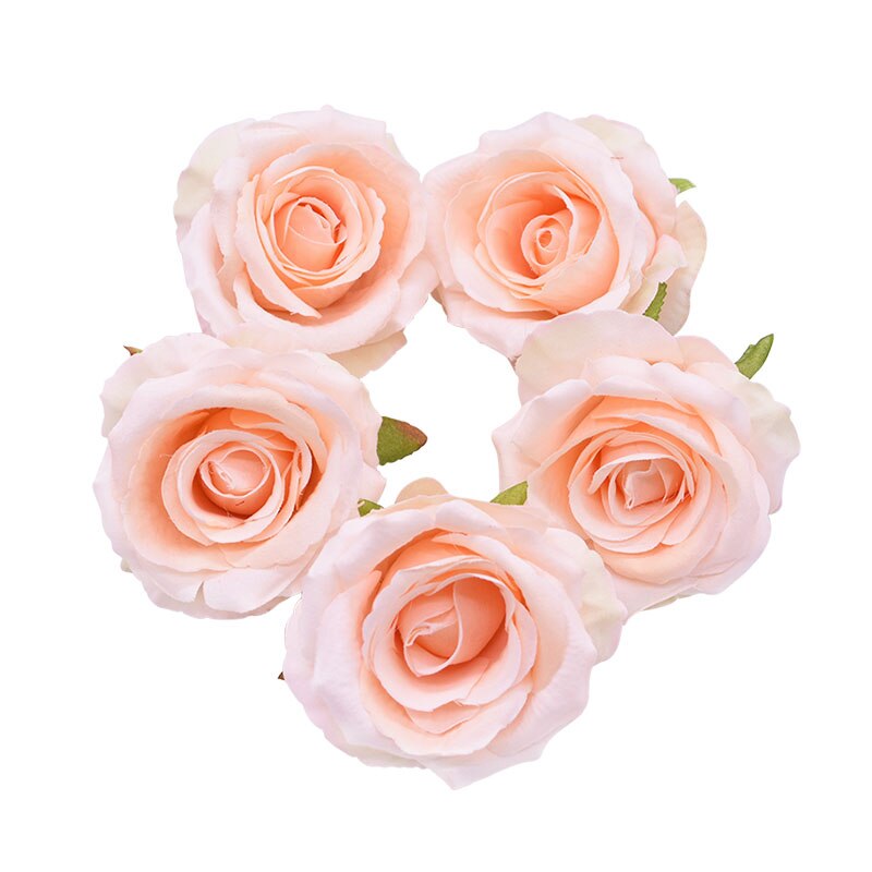 Qfdian Party decoration 30P Silk Rose Artificial Flower Heads for Decoration Wedding Flower Arrangement Birthday Baby Shower Party Floral Backdrop Decor