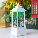 Qfdian valentines day gifts for her Santa Claus Snowman Lantern Light Merry Christmas Decor for Home Christmas Tree Ornaments Xmas Gifts Navidad New Year