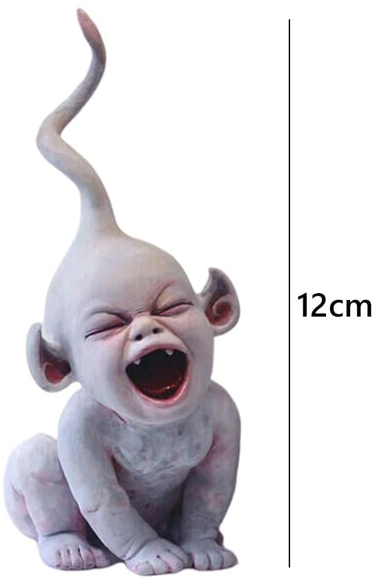 Qfdian halloween decorations halloween costumes halloween gift The Grave Watchers Childhood Artwork Statue Hand Crafts Resin Ornaments Halloween Haunted Doll  Ghost Babies Zombie Baby