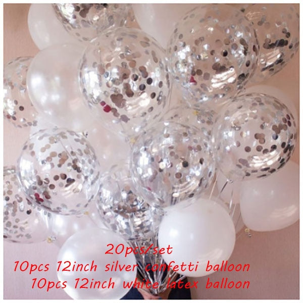 Qfdian Party gifts Party decoration hot sale new hot sale new Rose Gold Silver Chrome Metallic Balloons Birthday Party Decor Confetti Latex Balloon Wedding Decorations Baby Shower Air Globos