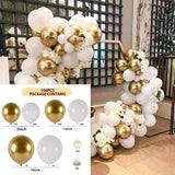 Qfdian 104pcs Bule Silver Macaron Metal Balloon Garland Arch Wedding Birthday Balloons Decoration Party Balloons For Kids Baby Shower