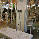 Qfdian wedding decorations hot sale new 5set=15pcs  acrylic candlestick table craft wedding center pillar road lead party candlestick home decoration