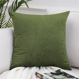 Qfdian Cozy apartment aesthetic valentines day decoration Solid Color Velvet Pillowcases Soft Cushion Covers Square Decorative Pillows For Sofa Bed Car Home Throw Pillow Christmas Gift
