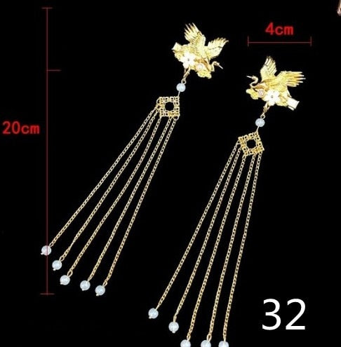 Qfdian gifts for women hot sale new HANFU 1set Vintage Chinese Traditional hanfu Butterfly Hairpin Classic Retro Hair Stick Fashion Women Elegant Hair Pin Accessories