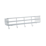 Wall Mounted Bathroom Shelves Floating Shelf Shower Hanging Basket Shampoo Holder WC Accessories Kitchen Seasoning Storage Rack