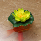Qfdian home decor hot sale new Artificial Lotus Simulation water lily flowers Pond Plant Ornament Floating Flower Home Garden Pond Decoration Floating Lotus
