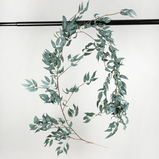 Qfdian valentines day decorations for the home hot sale new 170cm Wedding Ceiling Winding Road Layout Rattan Hotel Window Decoration Artificial Flowers Willow Vine Faux Foliage Wreath Deco