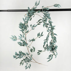 Qfdian valentines day decorations for the home hot sale new 170cm Wedding Ceiling Winding Road Layout Rattan Hotel Window Decoration Artificial Flowers Willow Vine Faux Foliage Wreath Deco