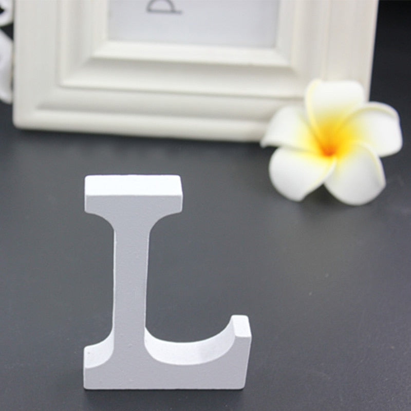 Qfdian Party decoration hot sale new 1pcs White Wooden LOVE Wedding Sign Romantic Wedding Decoration DIY Marriage LOVE Letters Photography Props