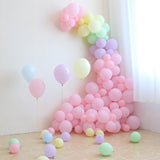Qfdian wedding decorations 100pcs/lot 5 Inch Macarons Color Double Layer Latex Round Inflatable Balloon For Birthday Party Decoration/Wedding/Engage