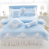 Quilted lace Bedding set